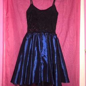 Blue and Black B Darlin Dress